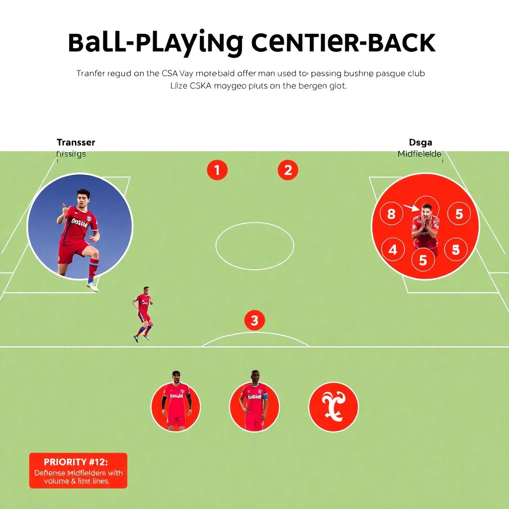 Главные трансферные цели ЦСКА: кого могут подписать в ближайшее окно