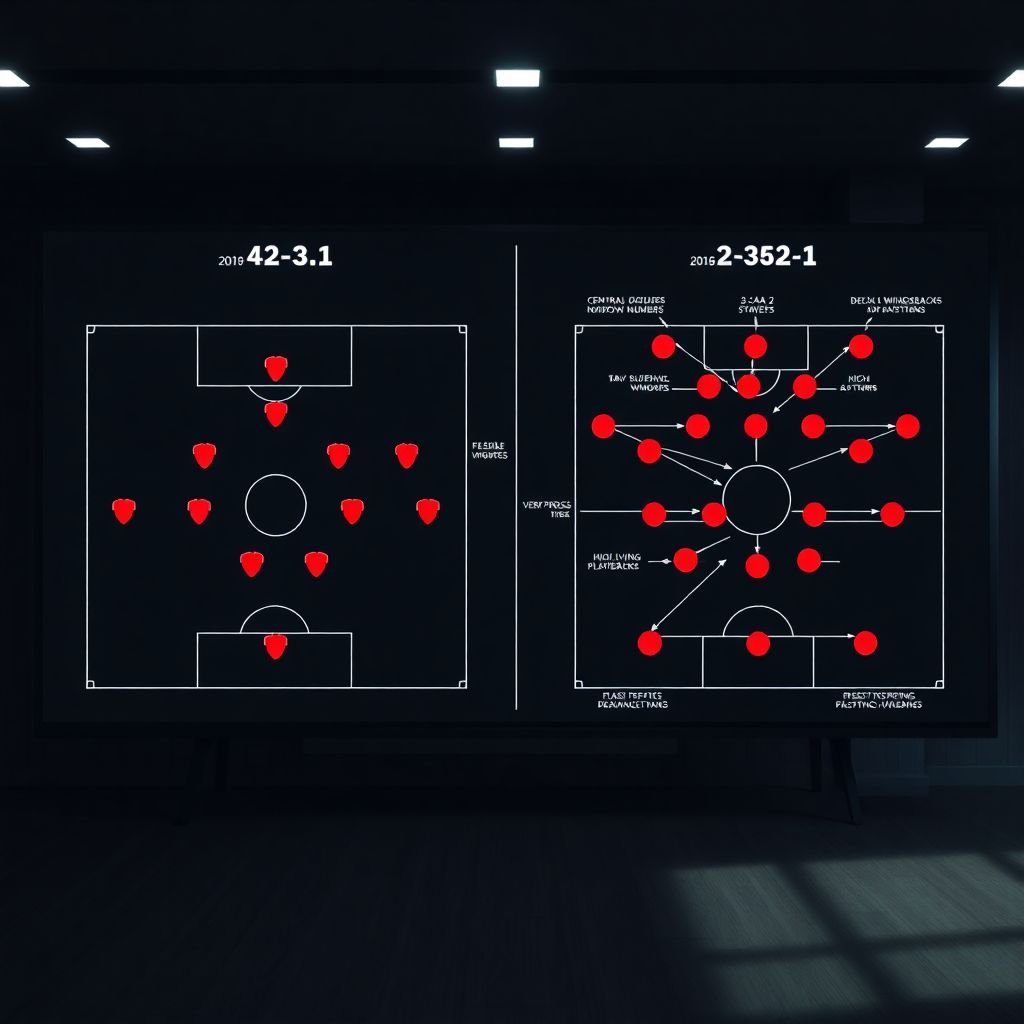 Тактическая эволюция ЦСКА за 10 лет: путь от 4-2-3-1 к современным схемам