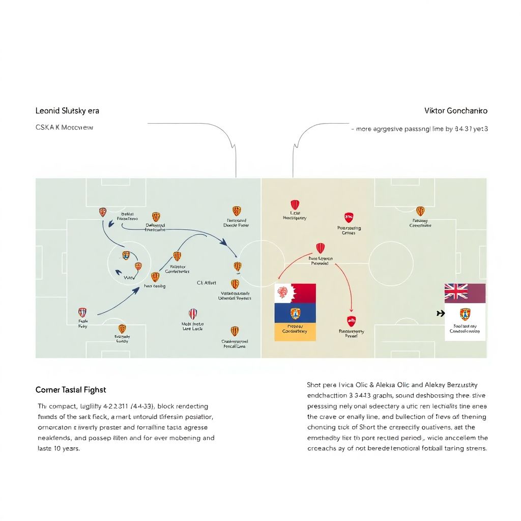 Тактическая эволюция ЦСКА за 10 лет: путь от Слуцкого до современного футбола